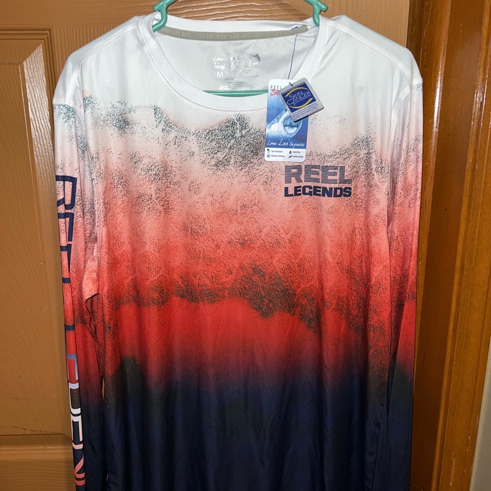Mens Long Sleeve Fishing Shirt NWT